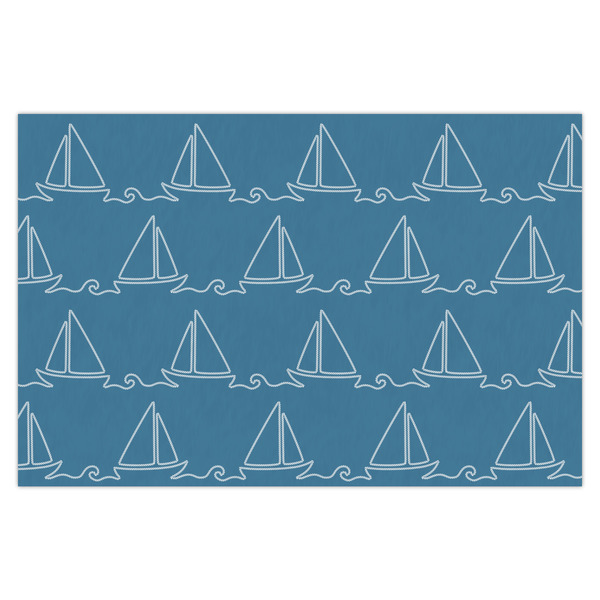 Custom Rope Sail Boats Tissue Paper Sheets - X-Large - Heavyweight