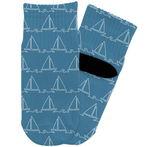 Custom Rope Sail Boats Toddler Ankle Socks