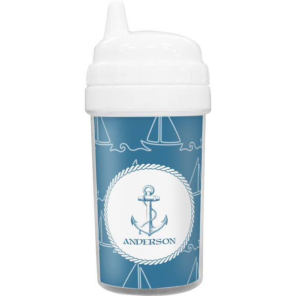Custom Rope Sail Boats Sippy Cup (Personalized)
