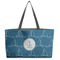 Rope Sail Boats Tote w/Black Handles - Front View