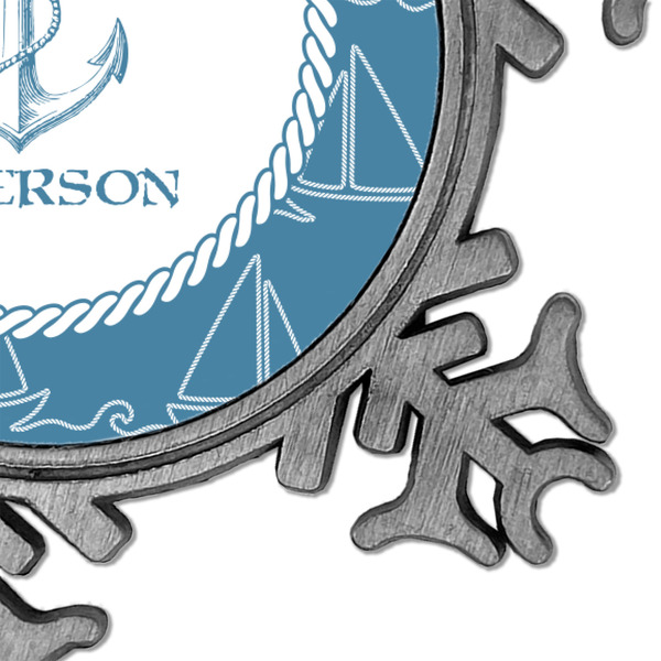 Rope Sail Boats Vintage Snowflake - Detail