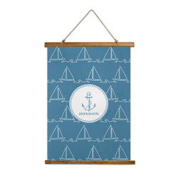 Rope Sail Boats Wall Hanging Tapestry - Tall (Personalized)