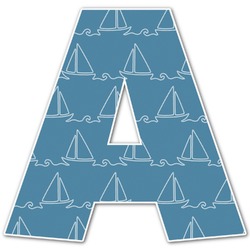 Rope Sail Boats Letter Decal - Custom Sizes (Personalized)