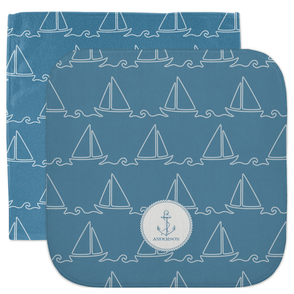 Custom Rope Sail Boats Facecloth / Wash Cloth (Personalized)