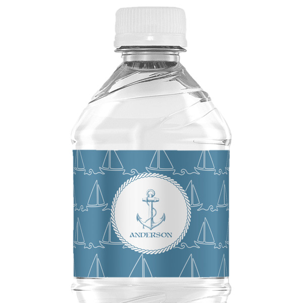 Custom Rope Sail Boats Water Bottle Labels - Custom Sized (Personalized)