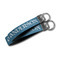 Rope Sail Boats Webbing Keychain FOBs - Size Comparison