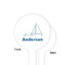 Rope Sail Boats White Plastic 4" Food Pick - Round - Single Sided - Front & Back