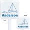 Rope Sail Boats White Plastic Stir Stick - Double Sided - Approval