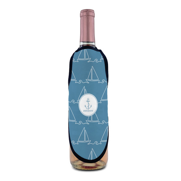Rope Sail Boats Wine Bottle Apron - IN CONTEXT