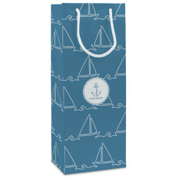 Rope Sail Boats Wine Gift Bags - Matte (Personalized)