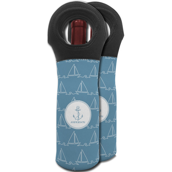 Rope Sail Boats Wine Tote Bag - MAIN
