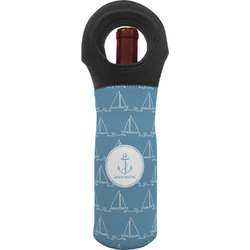 Rope Sail Boats Wine Tote Bag (Personalized)