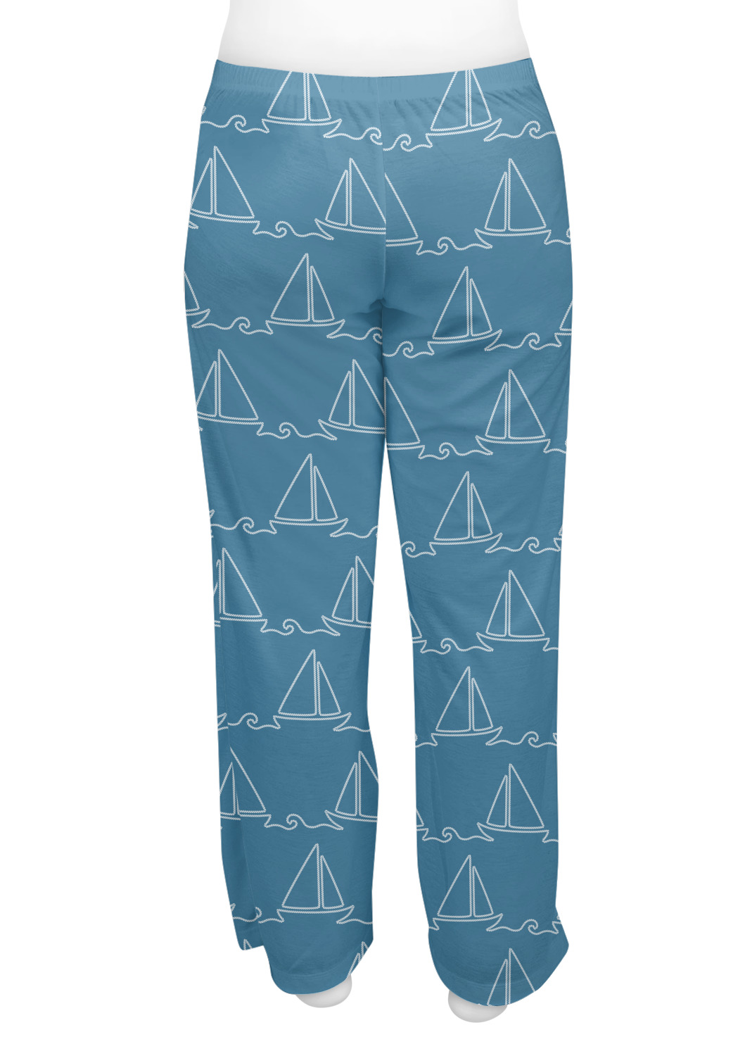 Rope Sail Boats Womens Pajama Pants (Personalized) - YouCustomizeIt