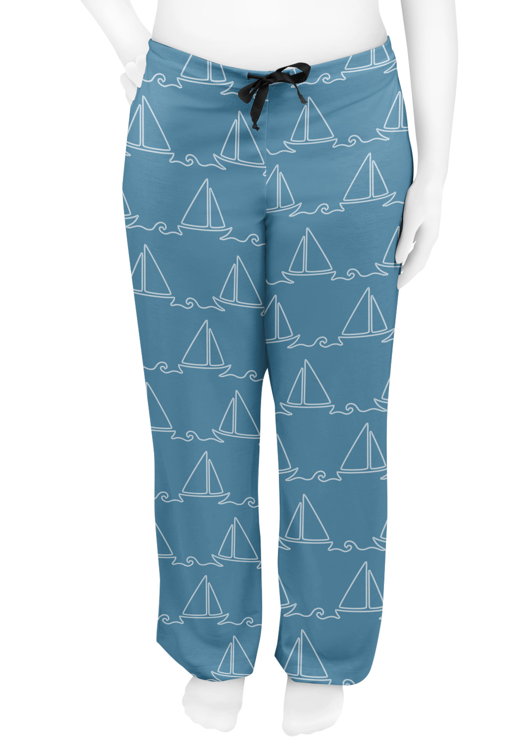 Rope Sail Boats Womens Pajama Pants - XS (Personalized) - YouCustomizeIt