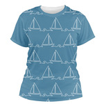 Rope Sail Boats Women's Crew T-Shirt - Medium