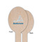 Rope Sail Boats Wooden Food Pick - Oval - Single Sided - Front & Back