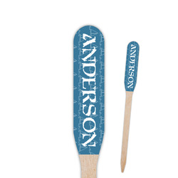 Rope Sail Boats Paddle Wooden Food Picks - Double Sided (Personalized)