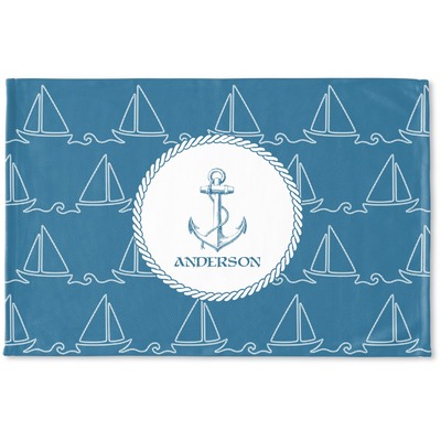 Custom Rope Sail Boats Woven Mat (Personalized)