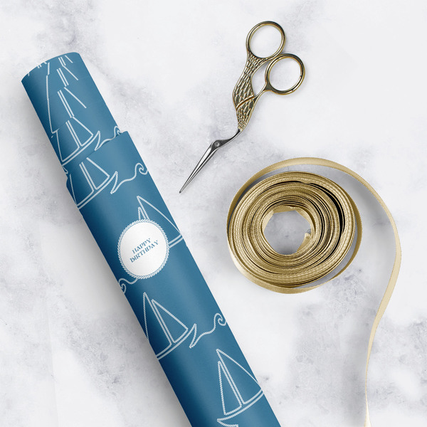 Rope Sail Boats Wrapping Paper Rolls - Lifestyle 1