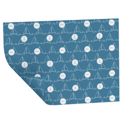 Rope Sail Boats Wrapping Paper Sheets - Double-Sided - 20" x 28" (Personalized)