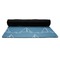 Rope Sail Boats Yoga Mat Rolled up Black Rubber Backing