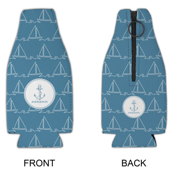 Rope Sail Boats Zipper Bottle Cooler - APPROVAL