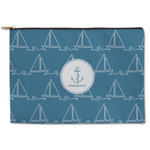 Rope Sail Boats Zipper Pouch (Personalized)