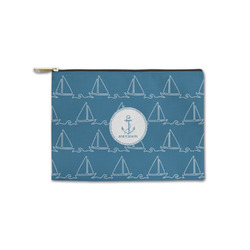 Rope Sail Boats Zipper Pouch - Small - 8.5"x6" (Personalized)