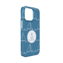 Rope Sail Boats iPhone Case - Plastic - iPhone 13 Mini (Personalized)