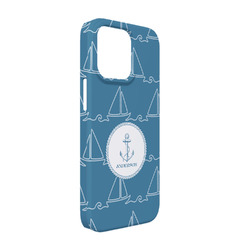 Rope Sail Boats iPhone Case - Plastic - iPhone 13 Pro (Personalized)