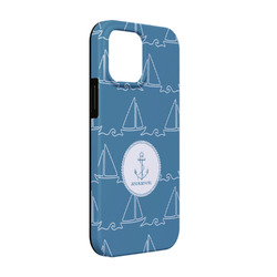 Rope Sail Boats iPhone Case - Rubber Lined - iPhone 13 Pro (Personalized)
