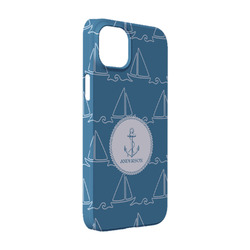 Rope Sail Boats iPhone Case - Plastic - iPhone 14 (Personalized)