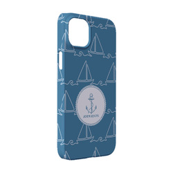 Rope Sail Boats iPhone Case - Plastic - iPhone 14 Pro (Personalized)