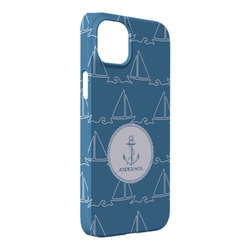 Rope Sail Boats iPhone Case - Plastic - iPhone 14 Pro Max (Personalized)