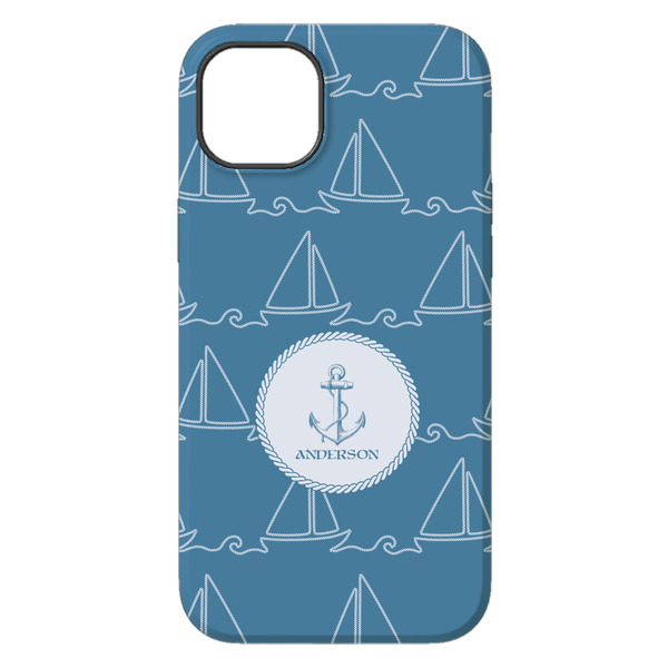 Rope Sail Boats iPhone 14 Pro Max Tough Case - Back