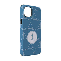 Rope Sail Boats iPhone Case - Rubber Lined - iPhone 14 Pro (Personalized)