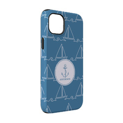 Rope Sail Boats iPhone Case - Rubber Lined - iPhone 14 (Personalized)