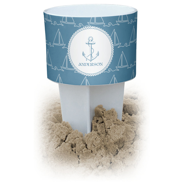 Custom Rope Sail Boats Beach Spiker Drink Holder (Personalized)
