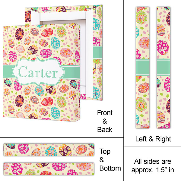 Easter Eggs 11x14 - Canvas Print - Approval