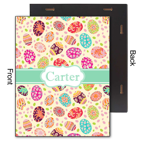 Easter Eggs 11x14 Wood Print - Front & Back View