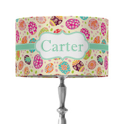 Easter Eggs 12" Drum Lamp Shade - Fabric (Personalized)