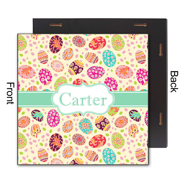 Easter Eggs 12x12 Wood Print - Front & Back View