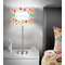 Easter Eggs 13 inch drum lamp shade - in room