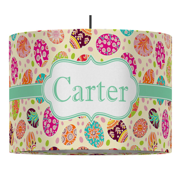 Custom Easter Eggs 16" Drum Pendant Lamp - Fabric (Personalized)