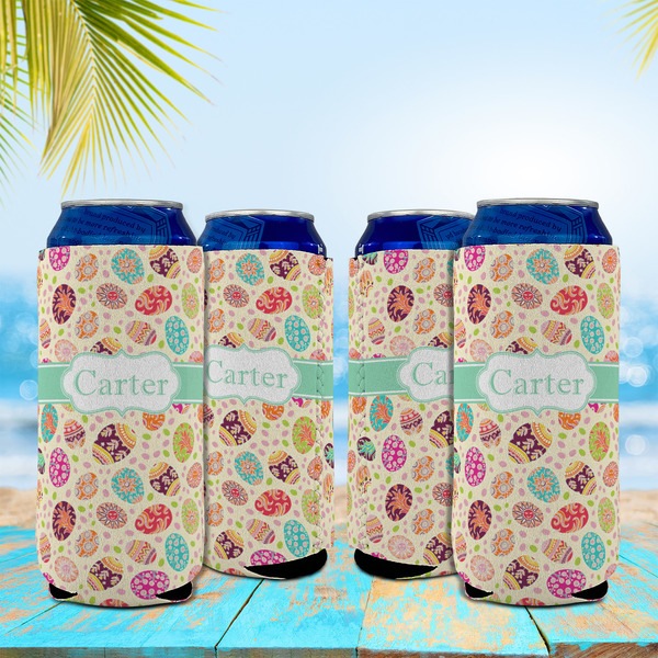 Easter Eggs 16oz Can Sleeve - Set of 4 - LIFESTYLE