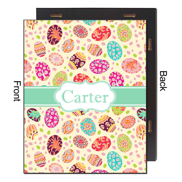 Easter Eggs 16x20 Wood Print - Front & Back View