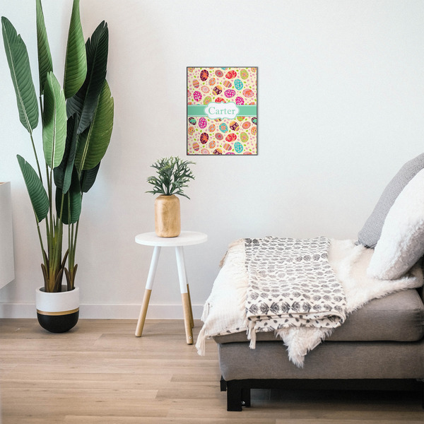 Easter Eggs 16x20 Wood Print - In Context