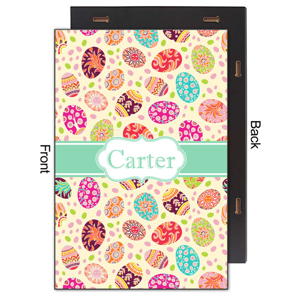 Easter Eggs 20x30 Wood Print - Front & Back View