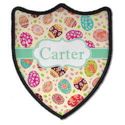 Easter Eggs Iron On Shield Patch B w/ Name or Text