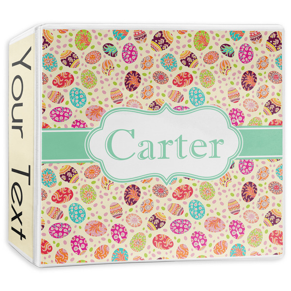 Custom Easter Eggs 3-Ring Binder - 3 inch (Personalized)